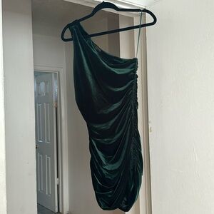 Green Velvet Mini House of Harlow Dress